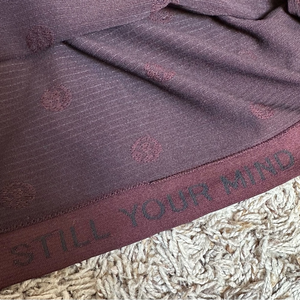 Lululemon Swiftly Tech Long Sleeve Shirt 2.0 Burgundy Wine Color Size 6 - Picture 8 of 10